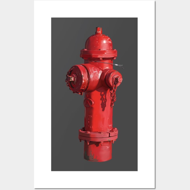 Fire Hydrant Wall Art by Khalico